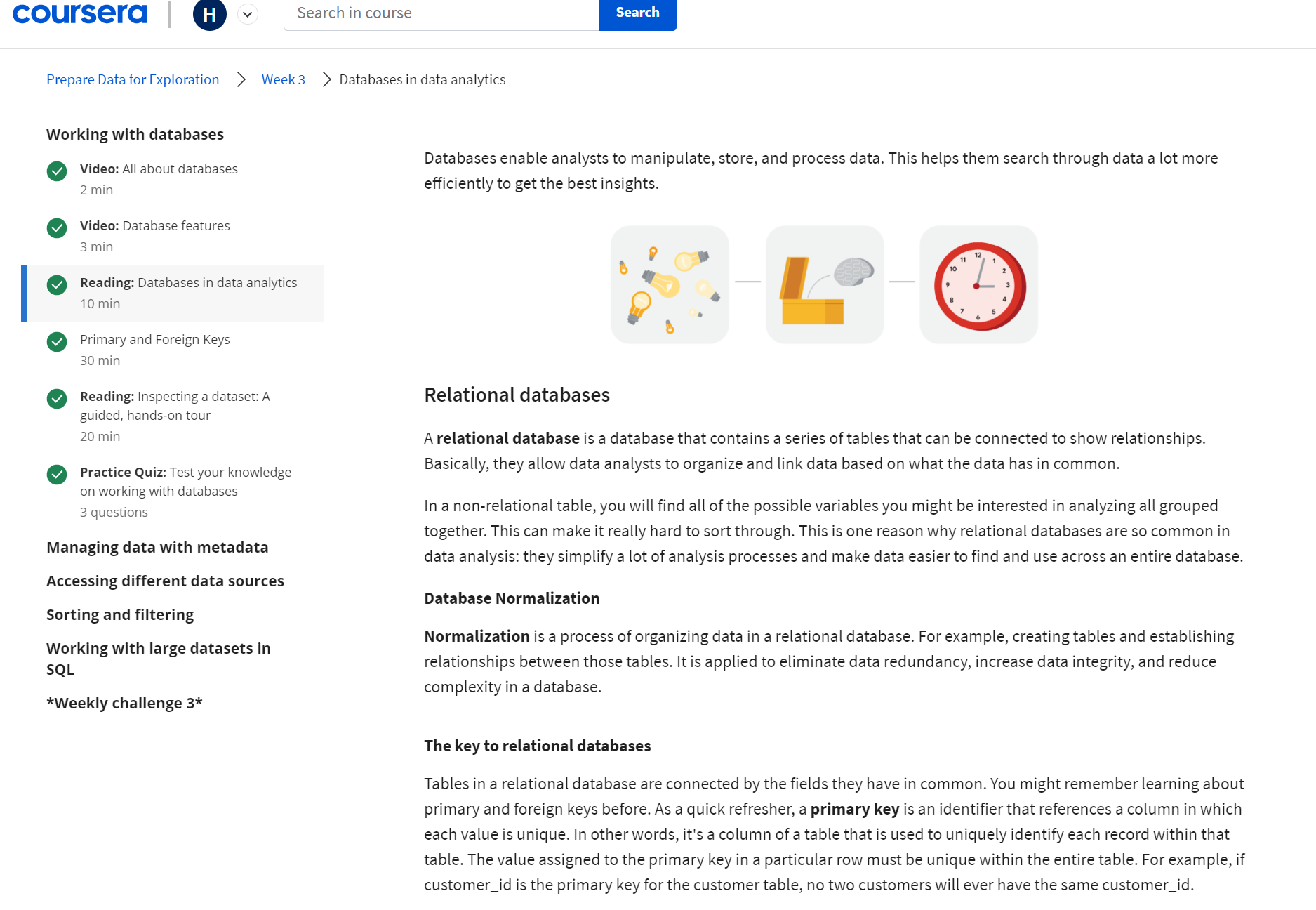 Coursera pretraining