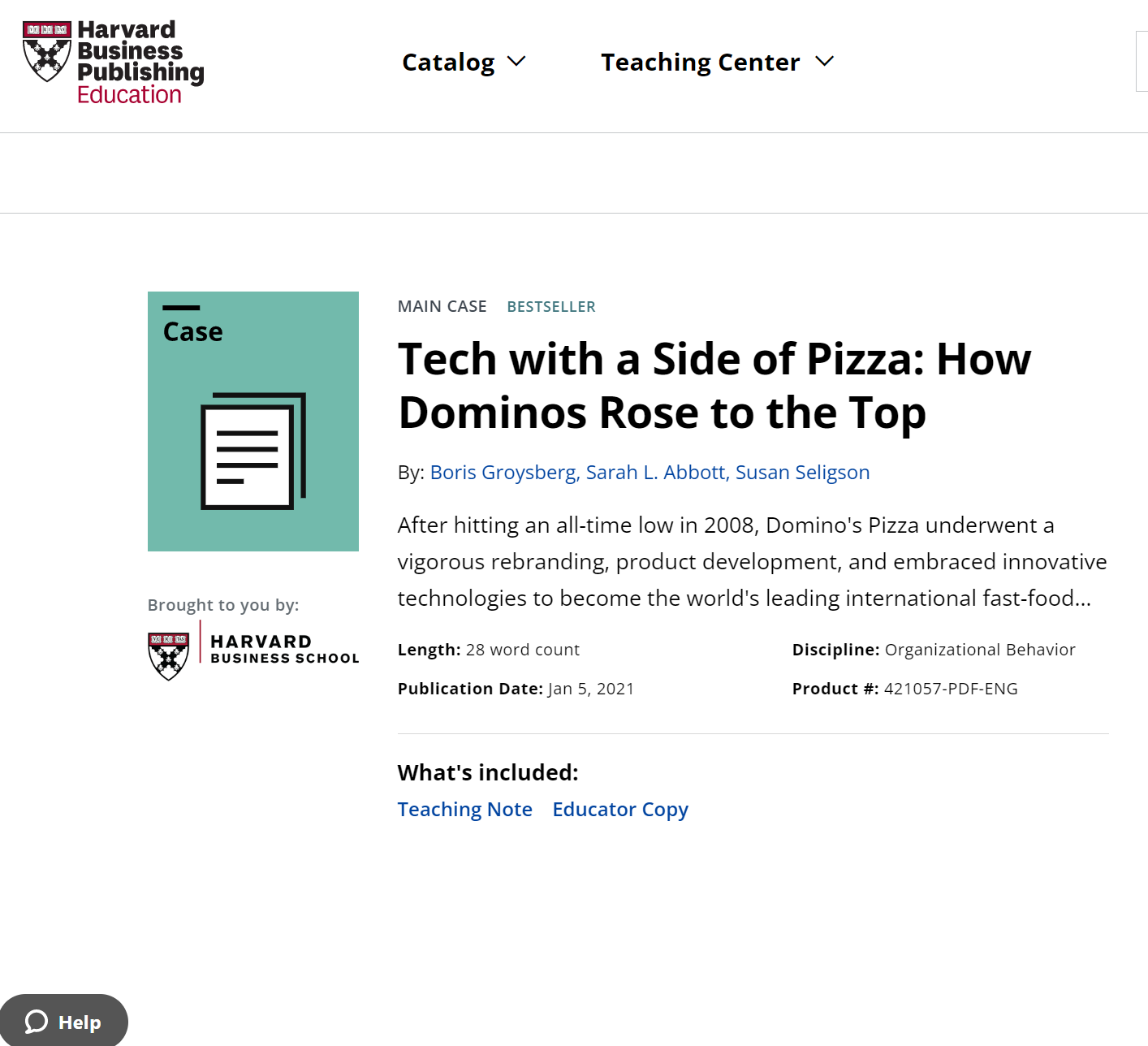 HBS expert model